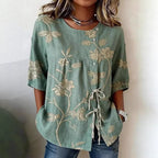 Women's Casual And Versatile Floral 3D Printed Top