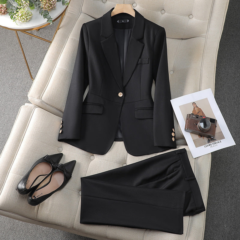 Bossa Long Sleeve Professional Suit Set Blazer And Pants