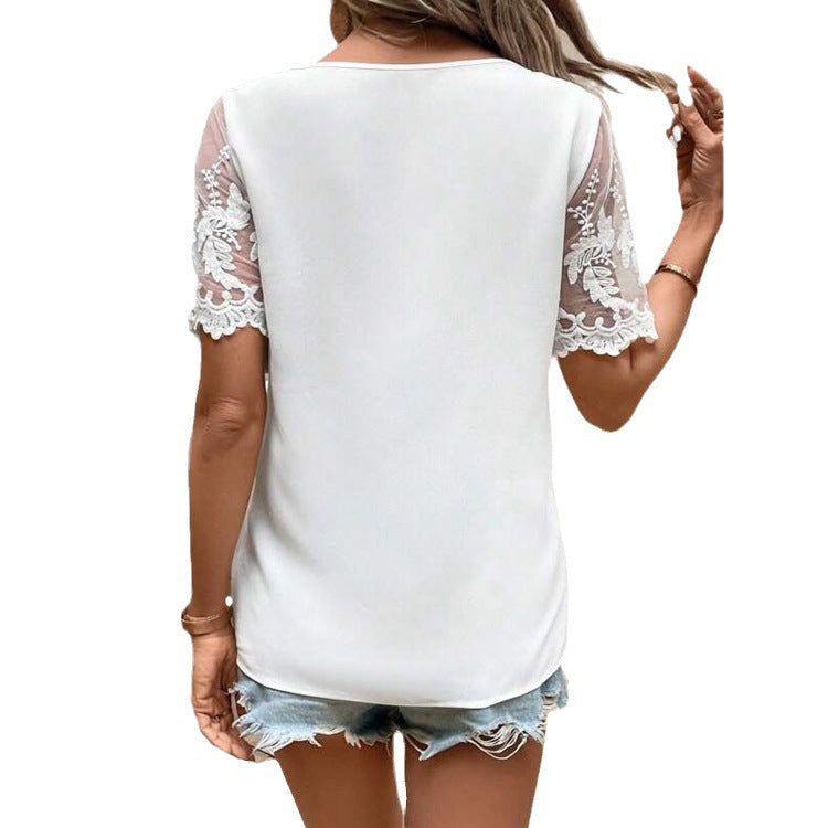 Short-sleeve T-shirt Women's Top Fresh And Sweet