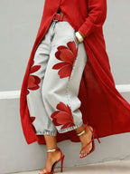 Loose Comfortable Versatile Printed Wide-leg Trousers