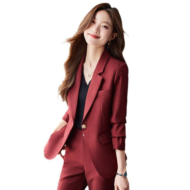 Bossa Long Sleeve Professional Suit Set Blazer And Pants