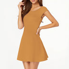 Sleeveless High-end Womens Midi Dress