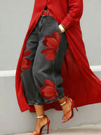 Loose Comfortable Versatile Printed Wide-leg Trousers