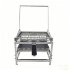 ⚡Clearance Sale🍻 Adjustable Charcoal Rotating Grill, with BBQ Net and Carbon Clip×2, Outdoor Barbecue, Summer Camping