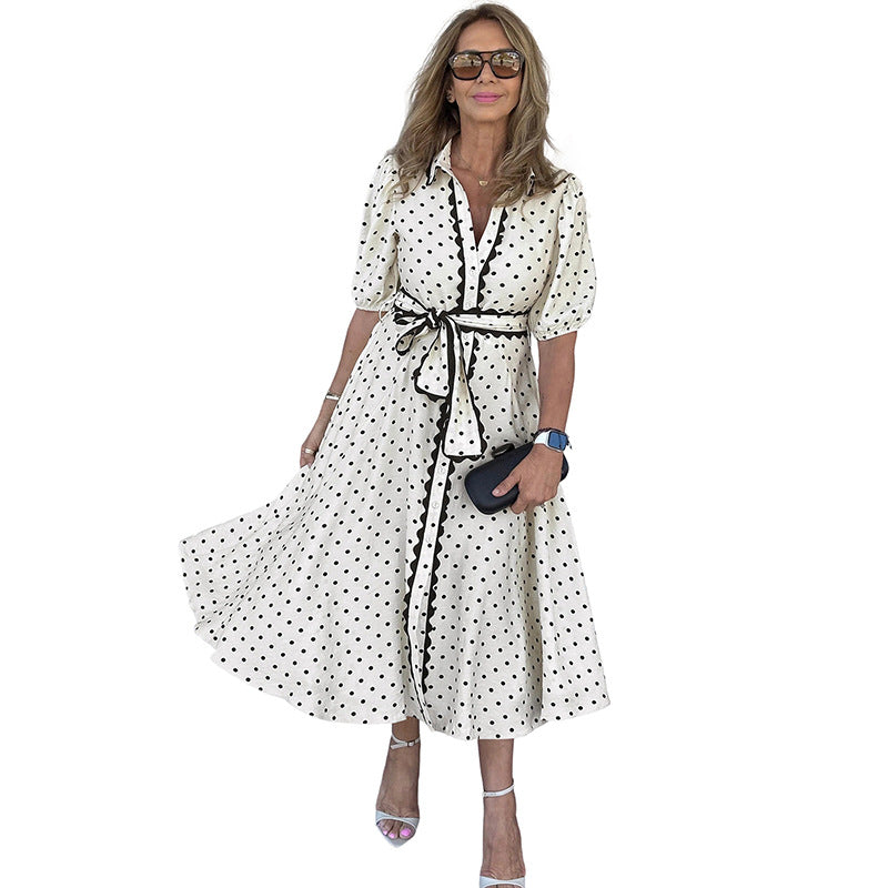 Women's New Lace-up Fashionable Casual Dress