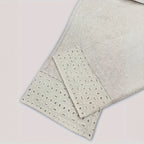 European And American-style Embroidered Lace-Patchwork Elastic-Waist Cropped Pants
