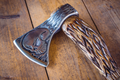 Engraved axe - SKULL