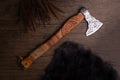 Engraved Viking axe - Raven, 7 days delivery