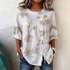 Women's Casual And Versatile Floral 3D Printed Top