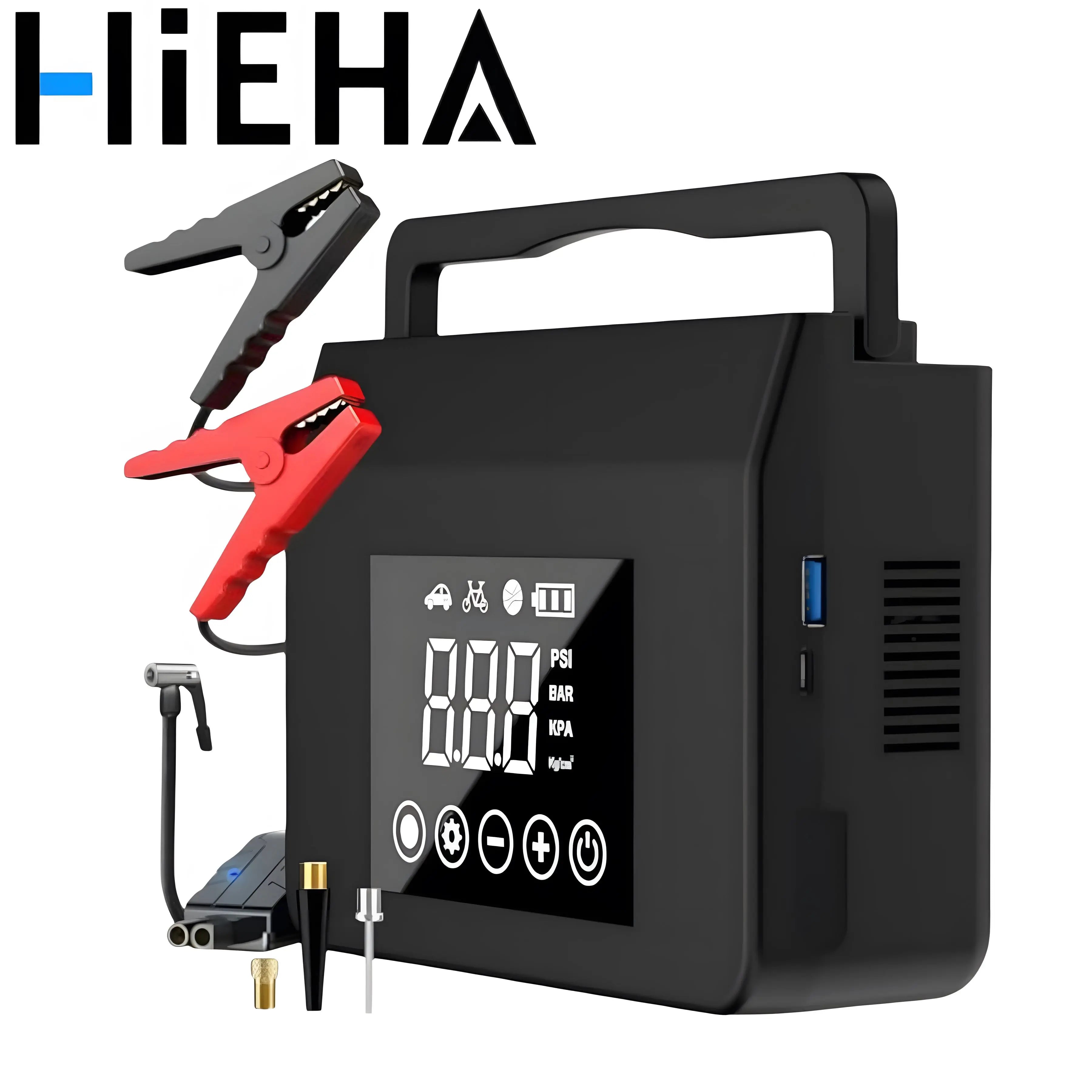 Portable Car Jump Starter 150PSI Air Pump & LED Light