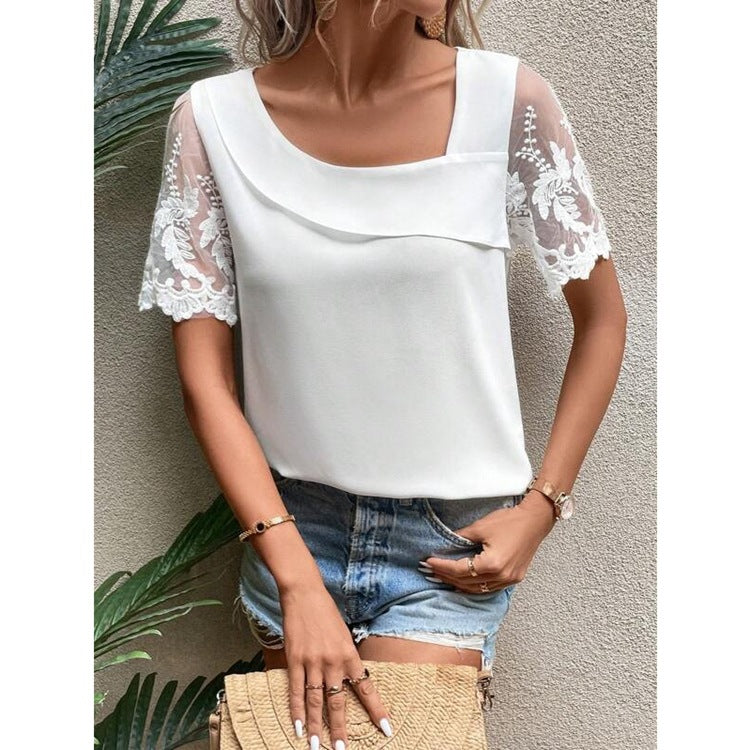 Short-sleeve T-shirt Women's Top Fresh And Sweet