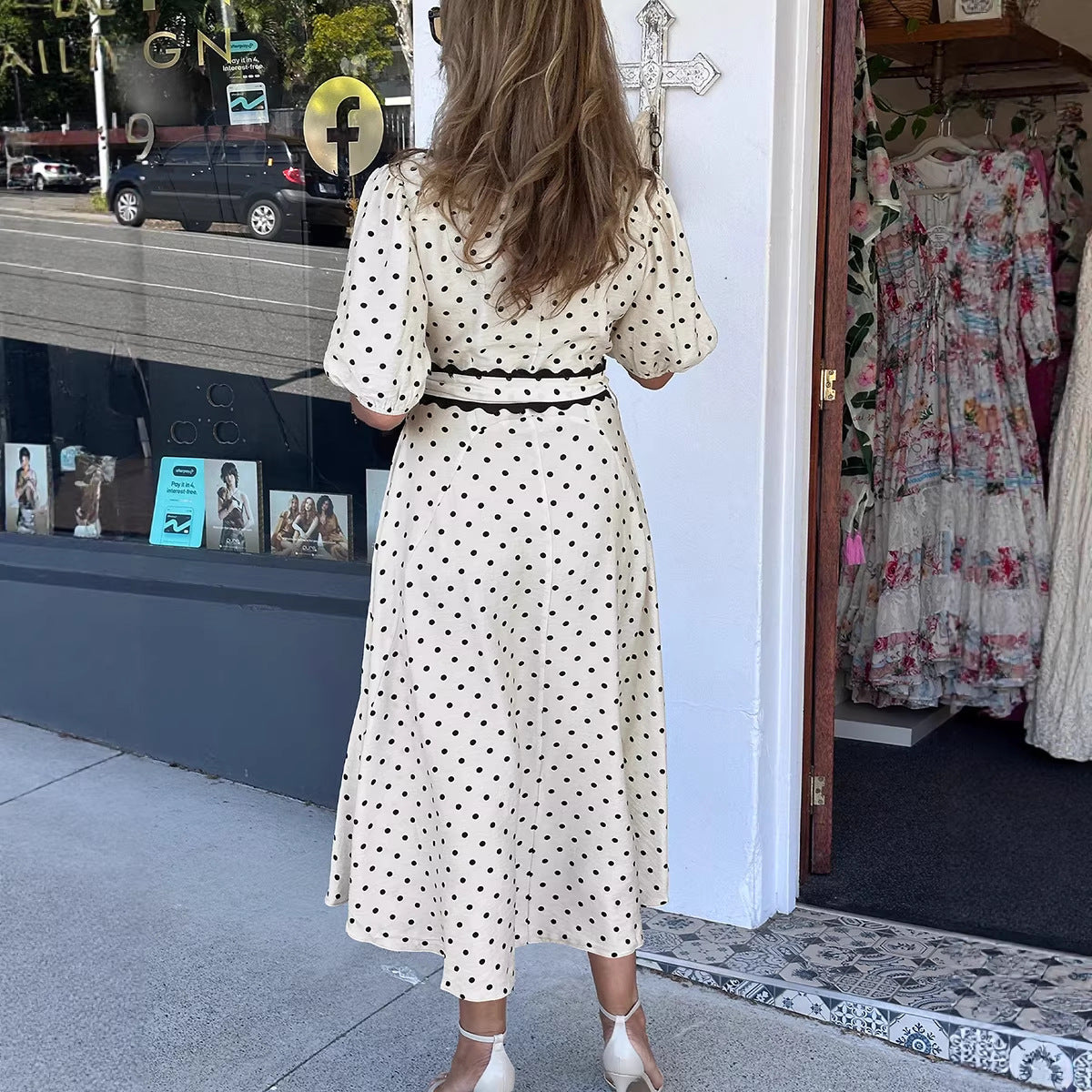 Women's New Lace-up Fashionable Casual Dress