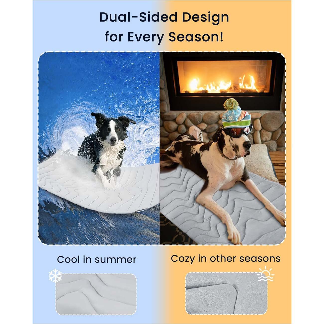 Direct from Manufacturer💯Heat Prevention and Cooling🐾Dog Cooling Mat (4x more effective)