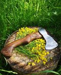 Engraved scandinavian axe
