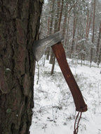 Damascus style axe